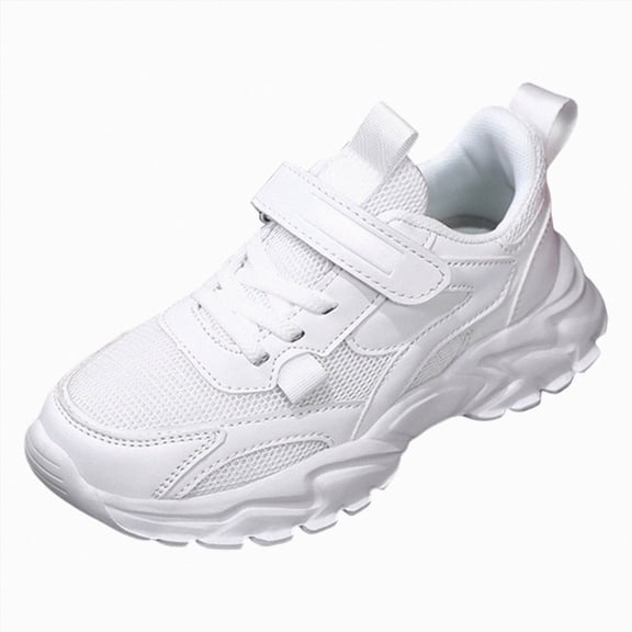 enyan Girls Sneaker Breathable Sneakers Athletic Running Jogging Walking Shoes Running Shoes Girls (Toddler/Little Kid/Big Kid) White,3