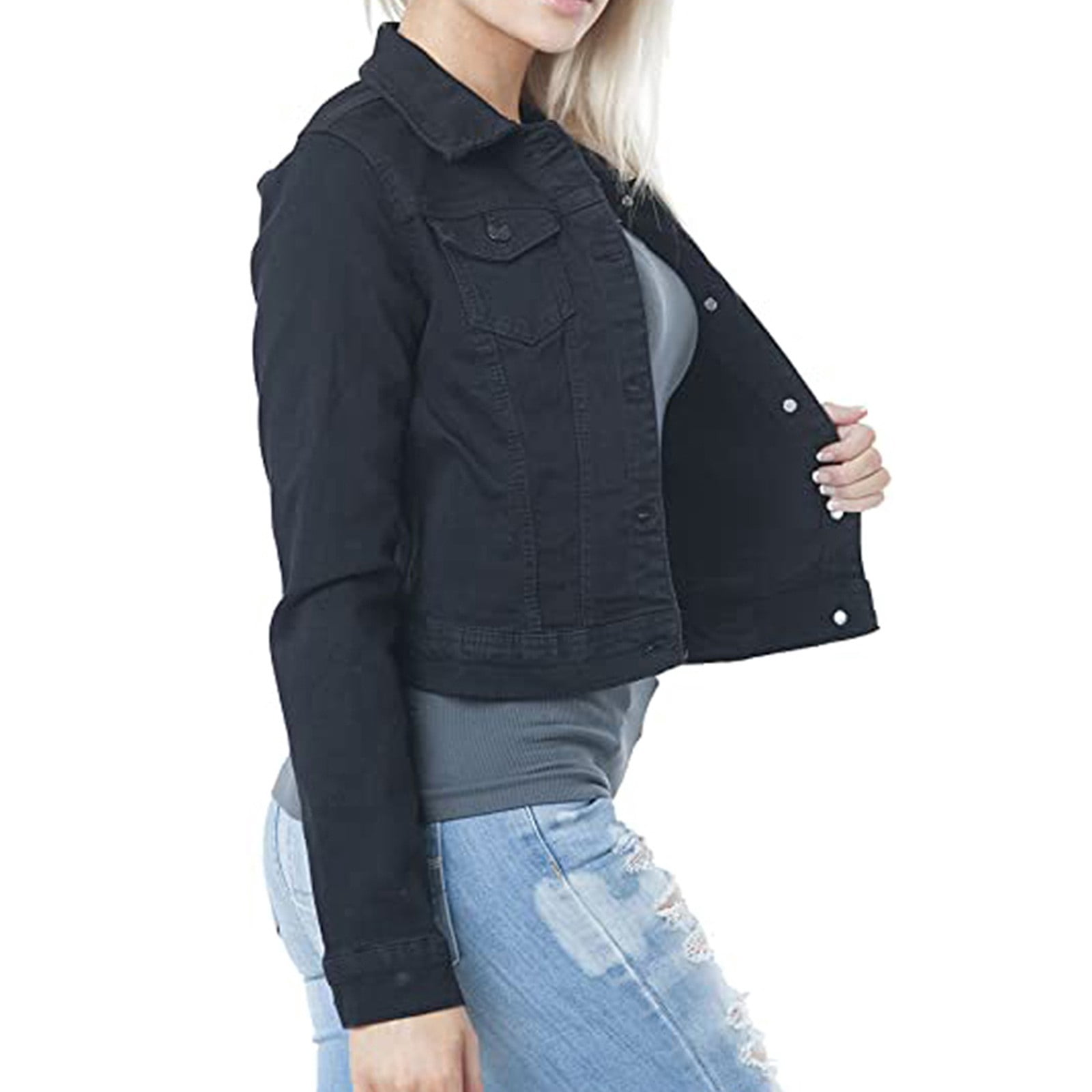 Womens Casual Long Sleeve Cardigan Jacket Lady Coat Jumper Slim Coat Casual Cardigan Coat Lightweight for Fall Winter