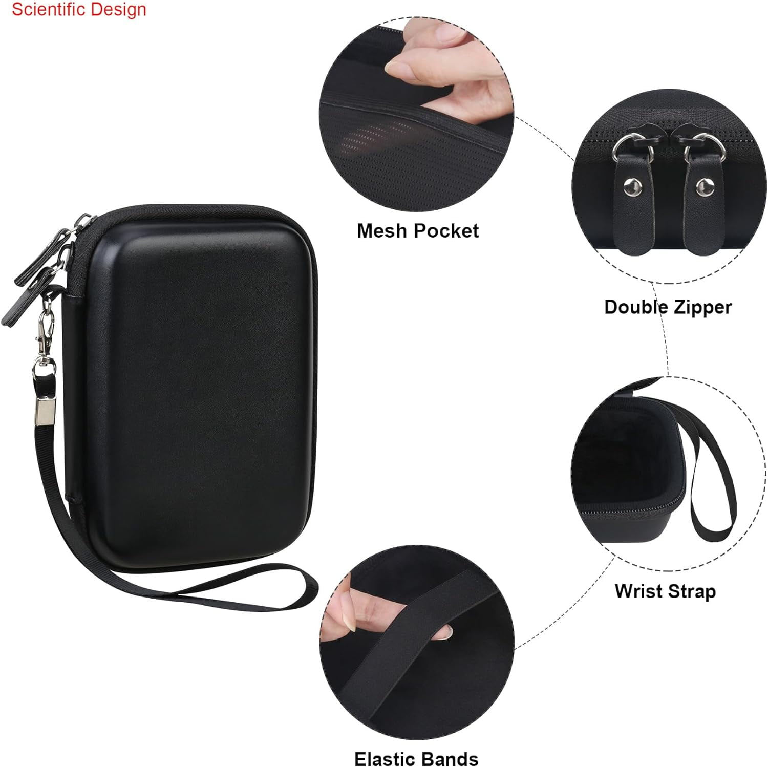 Carrying Case for ORGBRO X1 Label Maker Machine, Portable Bluetooth Printer Storage Holder, Wireless Built-in Cutter Small Makers Handheld Sticker Travel Bag,