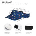 thumbnail image 2 of Kdxio Space Print Sun Visor Hat Golf Visor Adjustable Velcro Outdoor Sports Cap for Men Women, 2 of 6