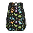 thumbnail image 2 of Colorful Dinosaurs Eggs Pattern Cute School Backpack Bag with Padded Back and Adjustable Shoulder Straps 16.9 X 12.6 X 5.9 Inches, 2 of 5