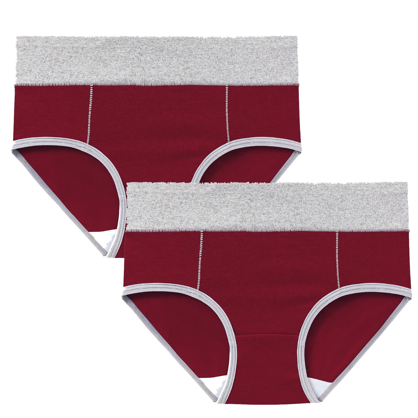 Marked Down Blumer De Algodon para Mujer 2PCS Women s Large Seamless High Waist Briefs Hip Lifting Underpants Womens Panty cotton Akmoler
