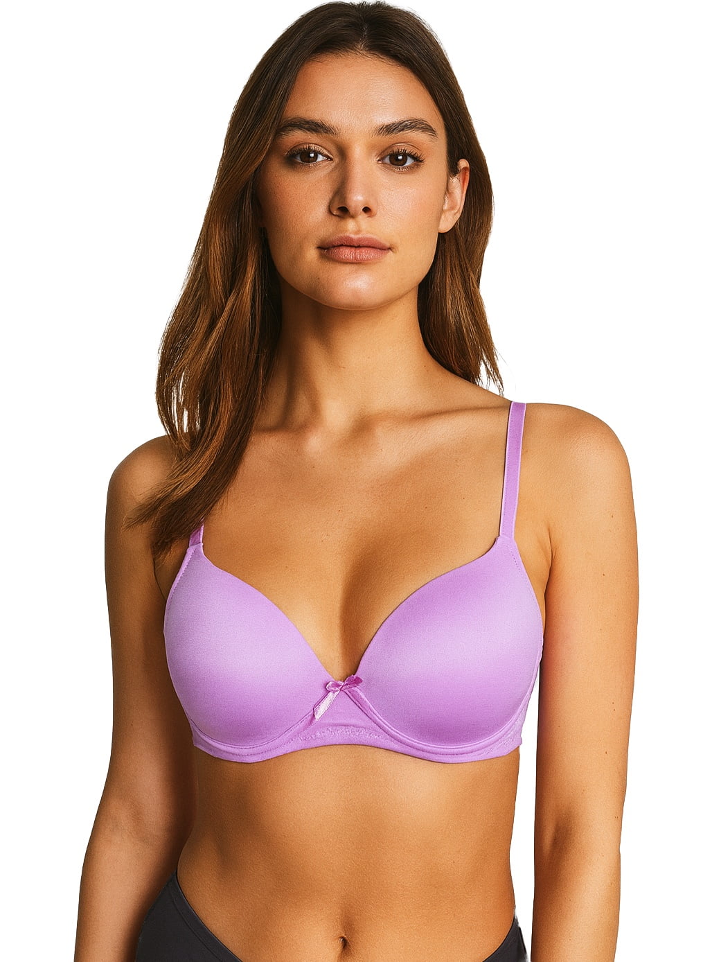 Women Bras 6 Packs T-Shirt Bras Full Coverage Comfortable Everyday Wear Size A to DDD Cups Bra 32B (S9991)