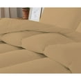 thumbnail image 5 of 3 Piece Luxurious Straight Line Pattern Comforter All Season 800 Threads Count Twin/Twin XL Size - Ultra Soft 550 GSM 100% Egyptian Cotton (Solid Taupe Colour ), 5 of 6