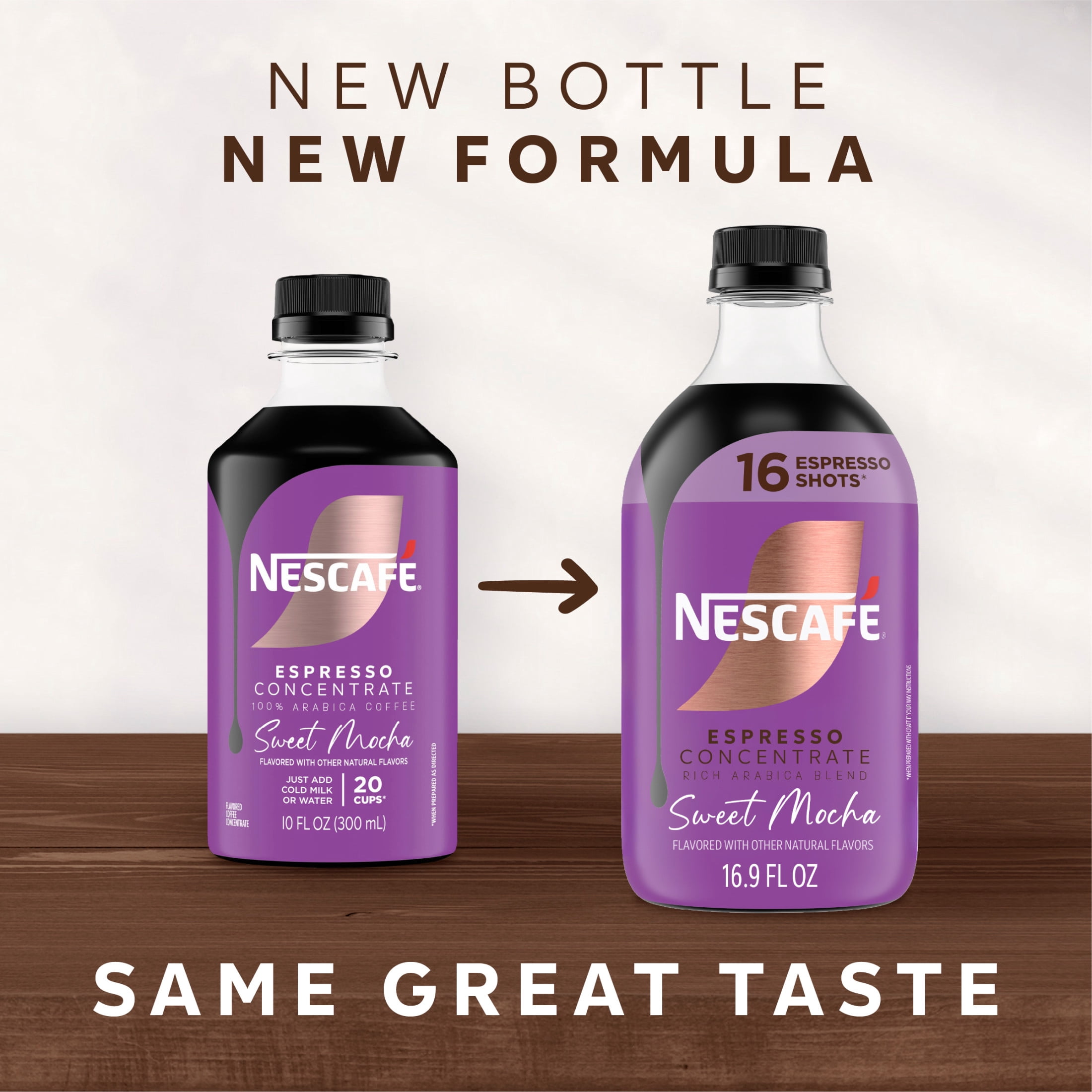NESCAFÉ Espresso Concentrate Sweet Mocha, Flavored Coffee Concentrate, Instant Espresso, 16 Shots 16.9 fl oz