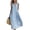 Light Blue, variant on Summer Dresses for Women Gingham Plaid Collared Sleeveless Button Down Loose Casual Maxi Dresses with Pockets Red S