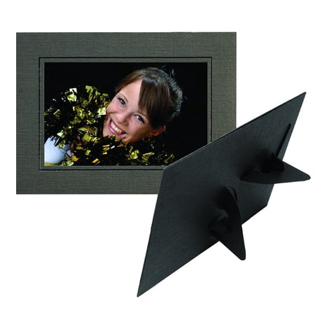 (25 pack) PALMETTO Dual Easel Cardstock 5x7 frame Black w black foil sold in 25 s - 5x7
