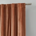 thumbnail image 3 of Better Homes & Gardens Spice Velvet Rod Pocket 100% Blackout Curtain, 52" x 95", 3 of 5
