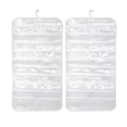 thumbnail image 4 of 80 Pockets Hanging Jewelry Organizer for Women, Storage Bag for Earrings Necklace Bracelet Ring Accessory Display Holder Box White, 4 of 7