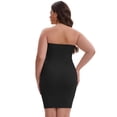 thumbnail image 2 of DARING DIVA Women's Push-Up Strapless Bandeau Tummy Control Slip XL Black, 2 of 6