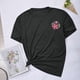 thumbnail image 4 of Fiudx Ofertas Flash Artículos En Oferta Blusas con Estampado de Flores Pequeñas para Mujer Top de Manga Corta con Cuello Redondo, 4 of 5