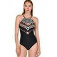 thumbnail image 4 of Itsame Swimsuits for Womens Sets, Printed 1 Piece Swimsuits Black, 4 of 9