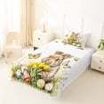 thumbnail image 5 of Erosebridal Colorful Easter Egg Kids Twin Sheet Sets,Cute Bunny Rabbit Rustic Butterflies Bedding For Girls 3 Pieces, 5 of 6