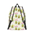 thumbnail image 2 of Honeii Avocado Work Out Print Canvas College Laptop Backpack, Durable Rucksack Travel Notebook Bag School Backpack Book Bag for Men Women-Small, 2 of 7