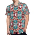 thumbnail image 4 of High Quality Hawaiian Shirts for Men Short Sleeve Aloha Beach Shirt Floral Summer Casual Button Down Shirts Blouses, 4 of 7