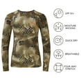 thumbnail image 7 of BASSDASH Women’s Camo Hunting Shirt Long Sleeve UPF 50+ Sun Protection Performance Tee fishing Hiking, 7 of 7