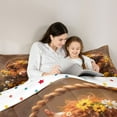 thumbnail image 4 of Feelyou Rustic Little Cow Bedding Comforter Set 7 Pieces for Kid, Vibrant Daisy Groovy Floral Full Bedding Set, Cartoon Farmhouse Animal Reversible Fitted Sheet Flat Sheet, Microfiber Bedroom Decor, 4 of 8