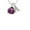 A, variant on Mini Hot Purple Ladybug - A - Crystal Initial Sophia Necklace, 18"+1"