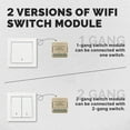 thumbnail image 3 of Tignapoo Compact WiFi Smart Switch Module for Home Automation - 1-Way/2-Way Control, Alexa & Google Home Compatible, Remote & Timer Functionality, 10A Capacity, Mini Design (WM-104B-M), 3 of 6