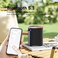 thumbnail image 5 of Advanced Outdoor Bluetooth Speaker with Lights - Ideal Gift for Men, Multi-Sync Capacity for 100 Speakers, Auto-Pairing HD Audio, Cool Tech Gadget, IPX5 Water-Resistant for Patio & Porch, 5 of 8