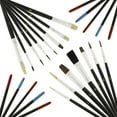 thumbnail image 2 of 2 Pack of 15 Piece Artist Paint Brush Sets Mixed Sizes, Acrylic Oil Watercolor, 2 of 7