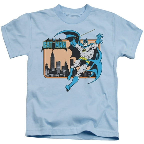 DC Comics Boys' Batman In The City Childrens T-shirt Blue