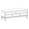 thumbnail image 1 of Harper Solid Hardwood 60 Inch Wide Mid-Century Modern Tv Media Stand In Walnut Brown For Tvs Up To 65 Inches, 1 of 6