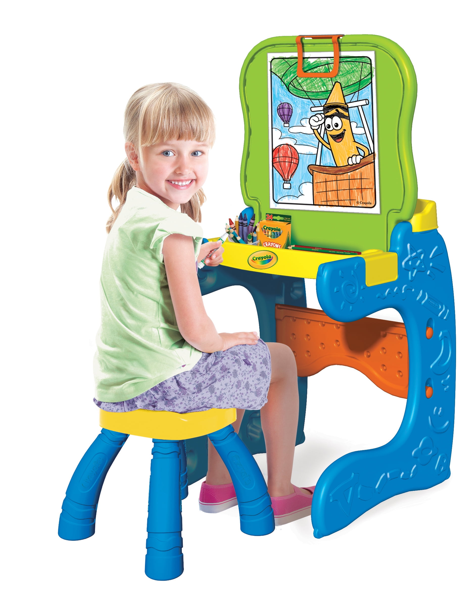 crayola art easel with stool