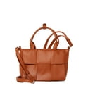 Jane & Berry Women's Adult Woven Satchel Handbag