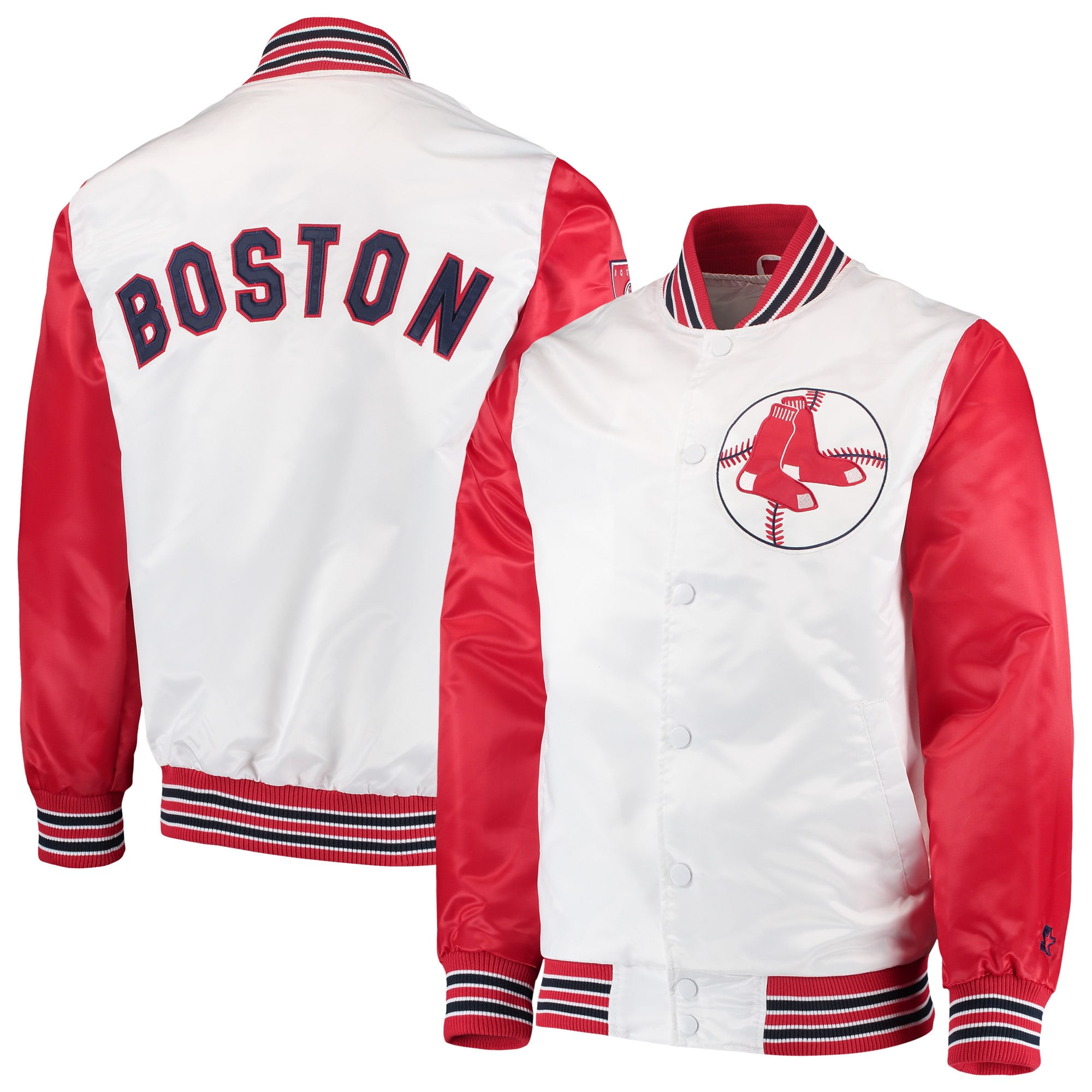 Boston Red Sox Starter The Legend Jacket - White/Red - Walmart.com ...