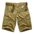 thumbnail image 1 of Men's Classic Relaxed Cargo Short Lightweight Multi Pocket Casual Outdoor Hiking Shorts(1Khaki,32), 1 of 4