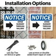 thumbnail image 3 of (2 Pack) Enter Nursery Through Side Hallway OSHA Notice Sign 24 Inch X 18 Inch Indoor / Outdoor Rust-Free Aluminum Metal Signs for Workplace, Workshop, and Construction Site, Made in, 3 of 8