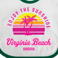 thumbnail image 4 of Inktastic Summer Enjoy the Sunshine Virginia Beach Virginia in Pink Boys or Girls Baby Bib, 4 of 4