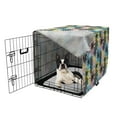 thumbnail image 5 of Abstract Dog Crate Cover, Creative Quirky Composition with Vibrant and Energetic Leaves Zigzags and Strokes, Easy to Use Pet Kennel Cover Small Dogs Puppies Kittens, 7 Sizes, Multicolor, by Ambesonne, 5 of 6