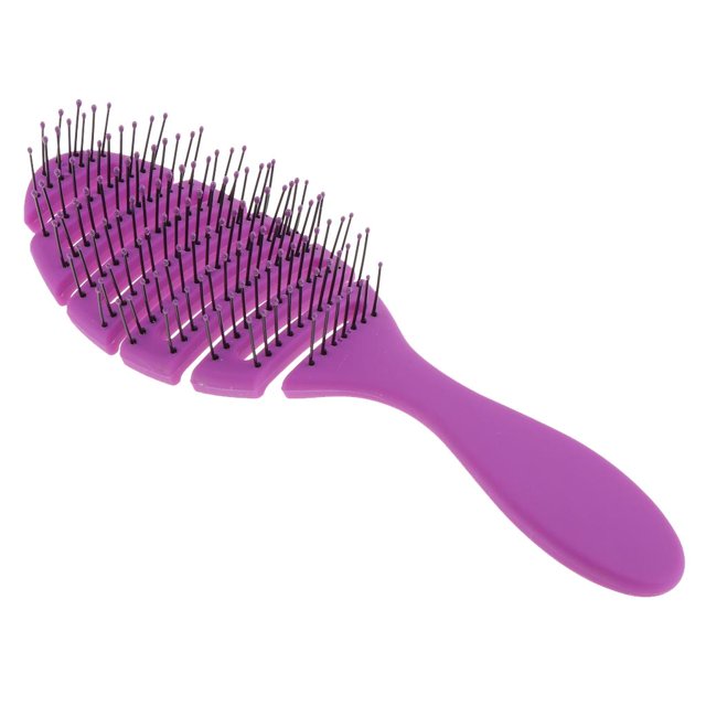 Cepillo pa el cabello desenredante portátil pa cabello fino, grueso, , 紫色 Zulema Peine de masaje