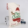thumbnail image 5 of Christmas Bags Gifts Sack Drawstring Santa Sack Claus Home Decor Cotton Storage Candy Canvas Bag Large Christmas Gift Bags, 5 of 5
