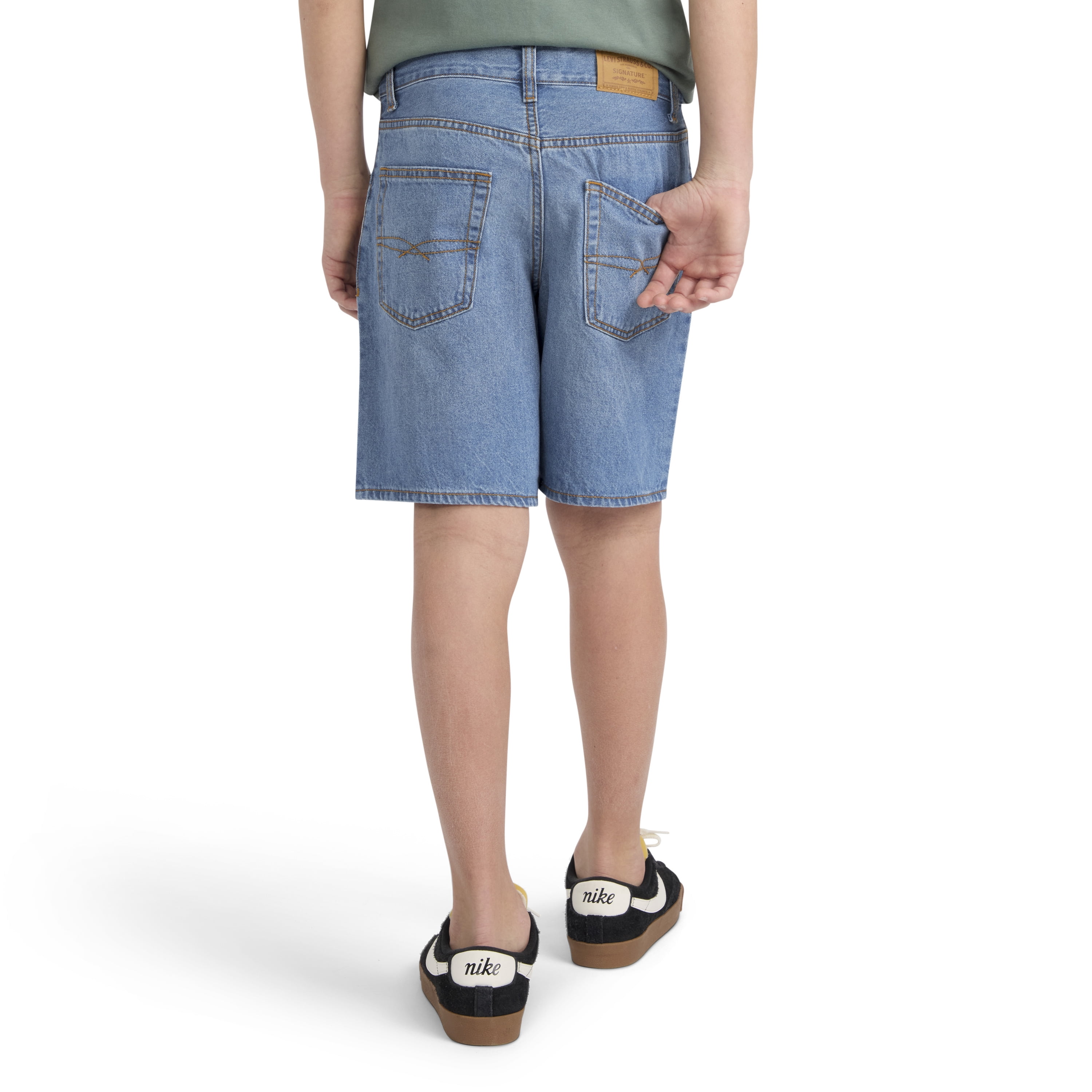 Levi Strauss Signature Boys Loose Fit Denim Shorts, Sizes 4-18