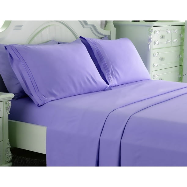 Deep Pocket 4pc Bed Sheet Set, California King Linen Bedding