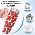 thumbnail image 3 of Pofeuu Hand Drawn Tomatoes Print 40oz Ice Bully With Handle And Straw Stainless Steel Vacuum Insulated Cup And 2 In 1 Straw Lid, 3 of 8
