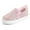 Pink, variant on Bocca Kid's Slip on Sneakers Pink Girls Canvas Walking Shoes Size 1