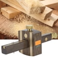 thumbnail image 4 of Ebony Wood Carpenter Mark Scraper Scriber 8 Inch Multifunctional Tool for Woodworking Brass SlidewayPins Clear Lines, 4 of 8