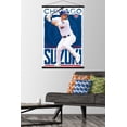 thumbnail image 2 of MLB Chicago Cubs - Seiya Suzuki 23 Wall Poster with Magnetic Frame, 22.375" x 34", 2 of 6
