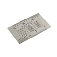 thumbnail image 4 of Guitar String Gauge and Fret Protectors Stainless Steel String Action Gauge Ruler Guide Setup Measuring Silver, 4 of 8