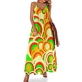 thumbnail image 1 of Vestido sin mangas con patrón retro de los años 70 1973A Vestidos de mujer para mujer 2024 Vestidos elegantes, 1 of 7