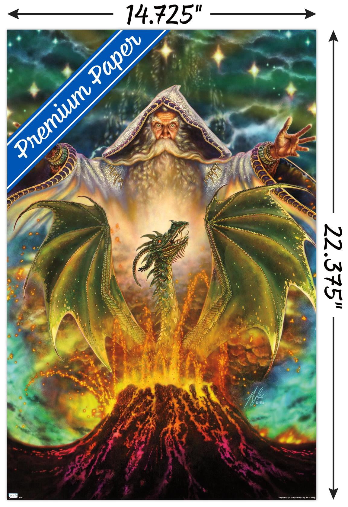 Myles Pinkney - Dragon Mountain Wall Poster, 14.725" x 22.375"
