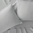 thumbnail image 5 of Serta Simply Clean 4-Piece Antimicrobial Solid Bed Sheet Set, King, Silver Grey, 5 of 10
