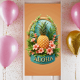 thumbnail image 6 of Decorative Design Aloha Banner Tropical Theme Floral Design Pineapple Element Hawaiian Decoration for Summer Party Beach Party Indoor Decoration, 6 of 7