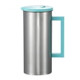 thumbnail image 2 of Cold Water Kettle 1.8L Stainless Steel Beverage Dispenser - Large Capacity Pitcher for Juice, Iced Tea & Lemonade, Split Lid, Leakproof Seal, Heat-Resistant Handle, 2 of 9