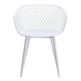 thumbnail image 3 of Moe's Home Collection Piazza Outdoor Chair White-Set Of Two, 3 of 5
