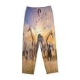 thumbnail image 4 of Xecao Wildlife Protection Women's Straight Lounge Pajama Pants: The Epitome of Relaxed Sleepwear, 4 of 9